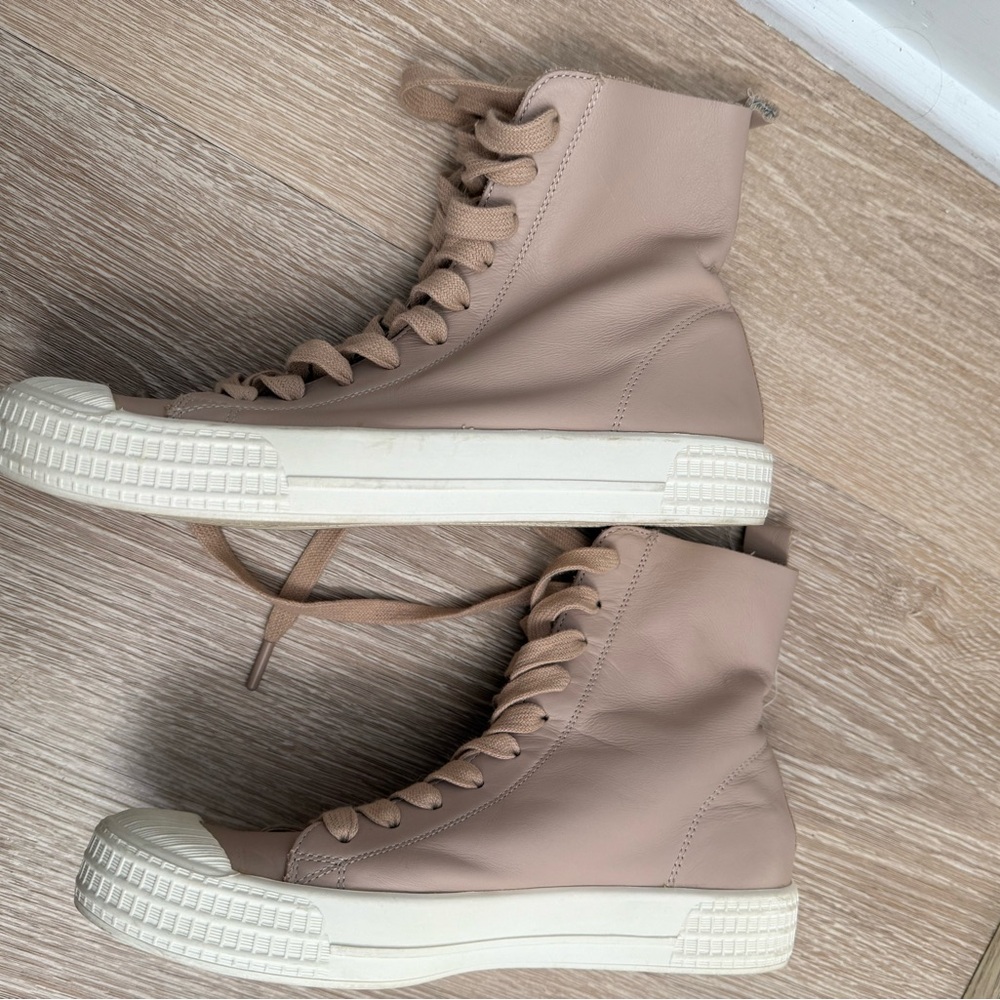 Topshop Light Pink Blush High-Top Sneakers